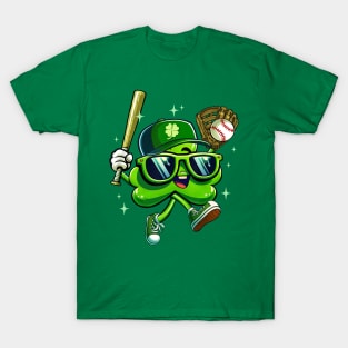 Shamrock Baseball St Patricks Day T-Shirt